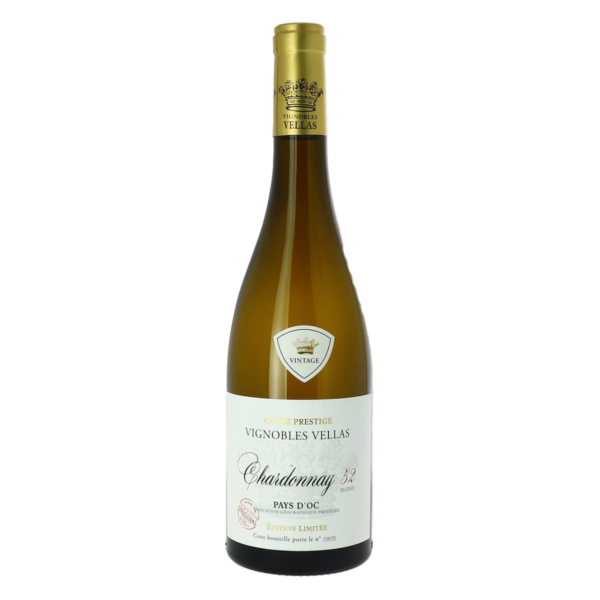 VIGNOBLES VELLAS, PAYS D'OC IGP CHARDONNAY, BLEND 52